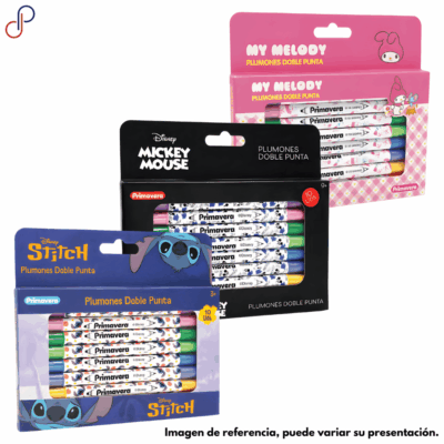 Plumones Primavera Doble Punta x10 - Personajes
