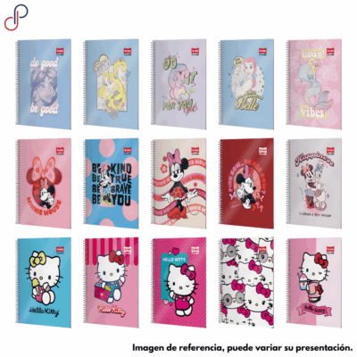 Cuaderno Master Argollado Pasta Dura Niña - Personajes