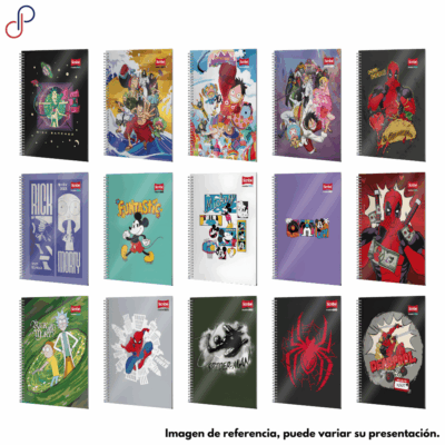 Cuaderno Master Argollado Pasta Dura Niño - Personajes