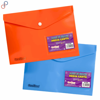 Sobre Broche Grafitos 1/2 Carta x12