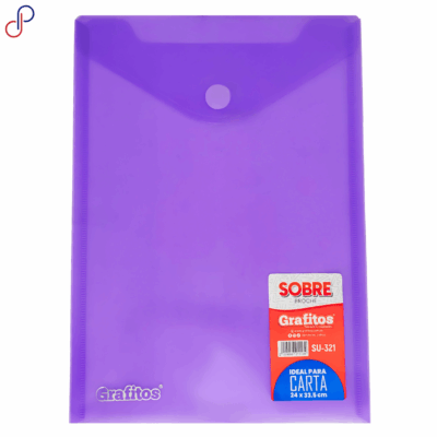 Sobre Broche Grafitos Carta con Velcro x12