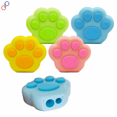 Tajalápiz con Borrador Pata de Gato x6