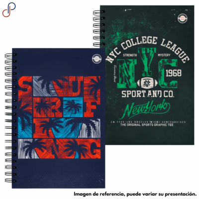 Cuaderno Crazys Love Argollado Grande Multimaterias Hombre