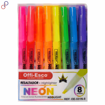 Resaltadores Offi-Esco 531N-8 Neón x8