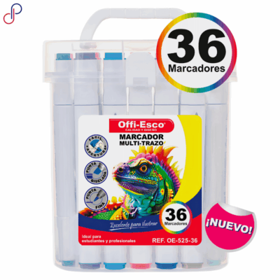 Marcadores Offi-Esco 525-36 Multi-Trazo x36