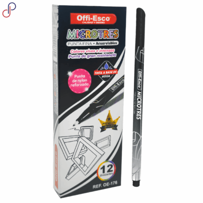 Plumígrafo Offi-Esco 176 Microtres Negro x12