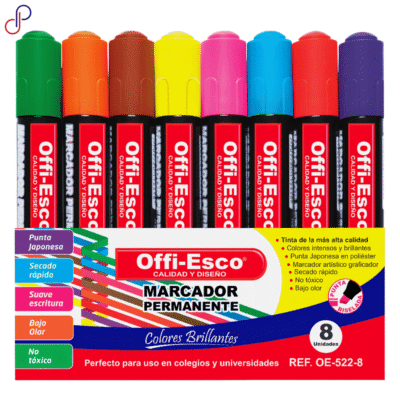 Marcadores Offi-Esco 522-8 Permanentes x8