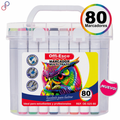 Marcadores Offi-Esco 525-80 Multi-Trazo x80
