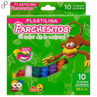 Plastilina Parchesitos Jumbo x10